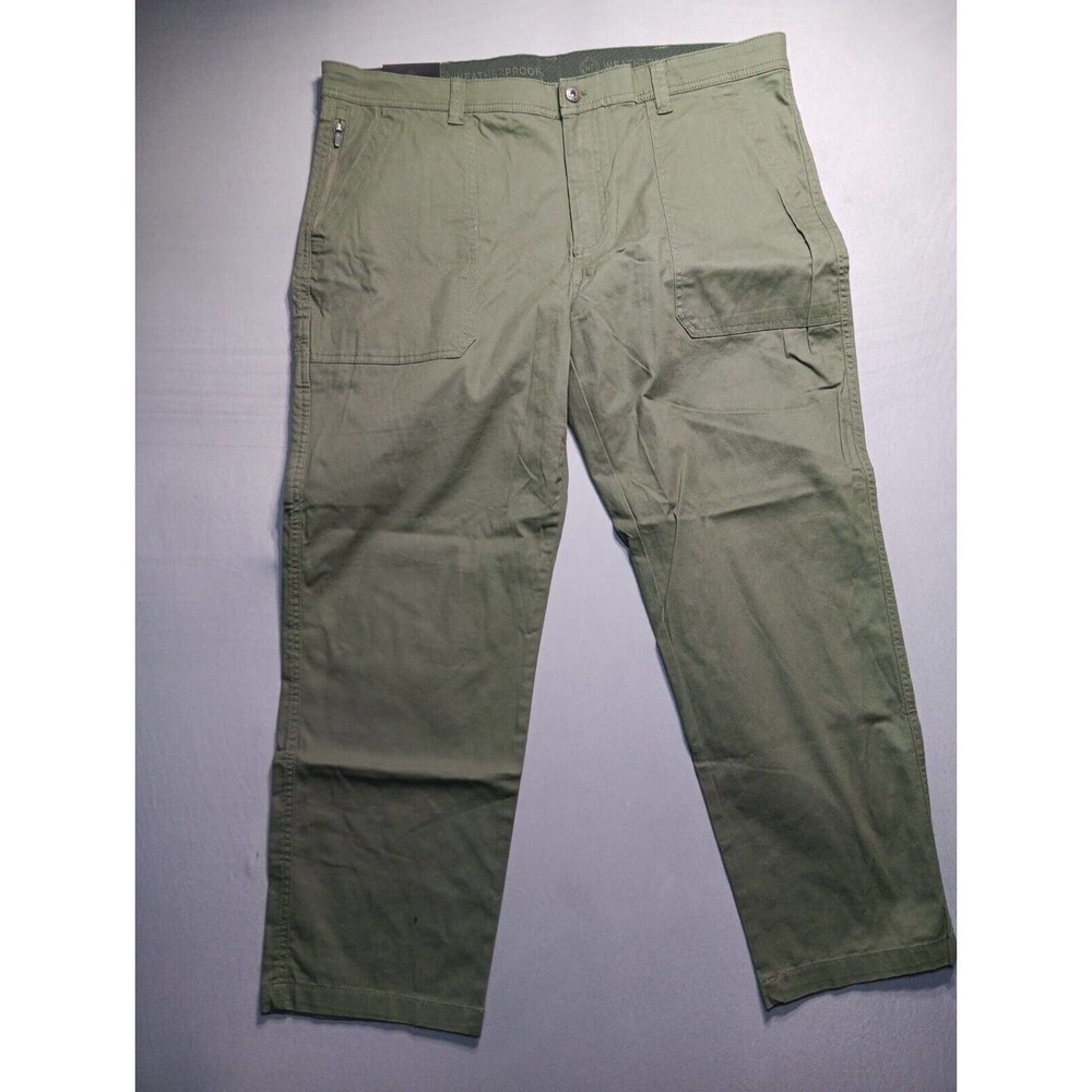 Weatherproof Men's 5 Pocket Trail Utility Pant Size 40W X 32L Green